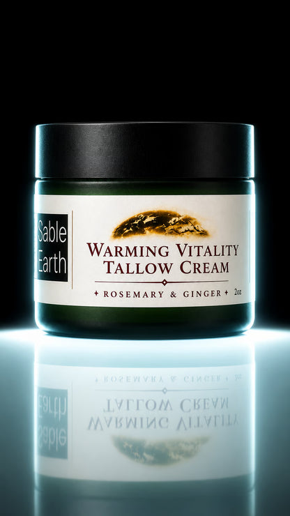 Warming Vitality Tallow Cream – Rosemary Ginger - Limited Edition